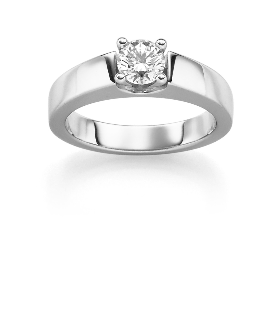 Haakonsen Tracy enstens ring i hvitt gull 0.70 ct