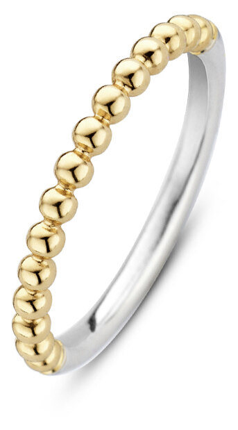 Ti Sento ring i forgylt sølv.