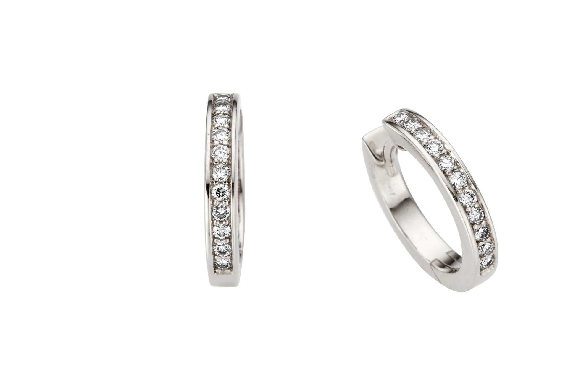 Haakonsen diamant øreringer i hvitt gull 0.27 ct.