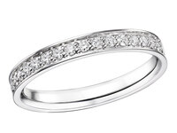 Haakonsen Nora alliansering i hvitt gull med diamanter 0.27 ct.