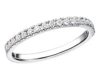 Haakonsen Selena alliansering i hvitt gull med diamanter 0.24 ct.