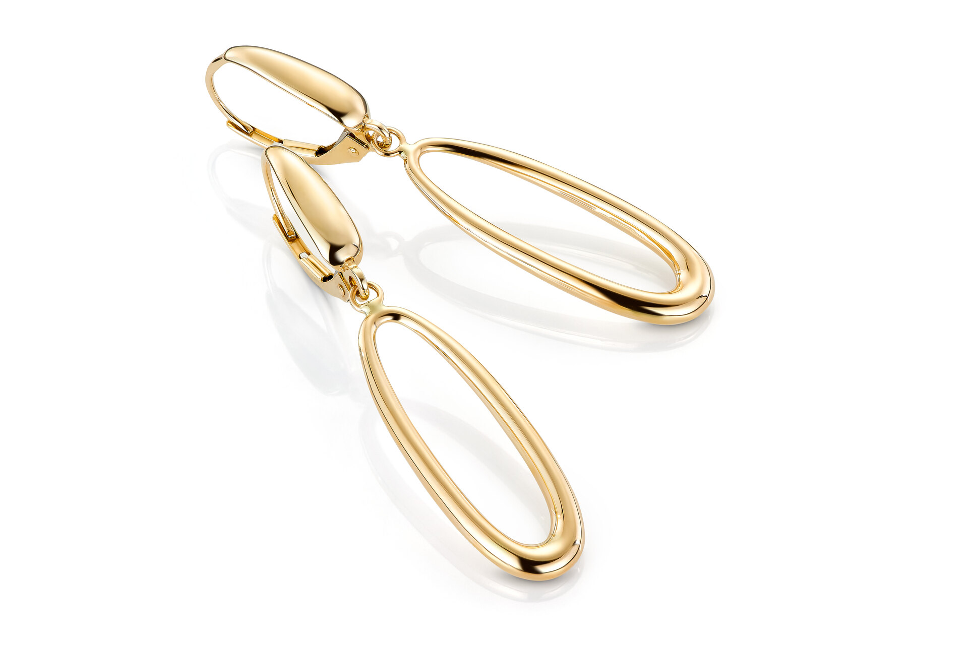 Haakonsen ørepynt heng i gull.