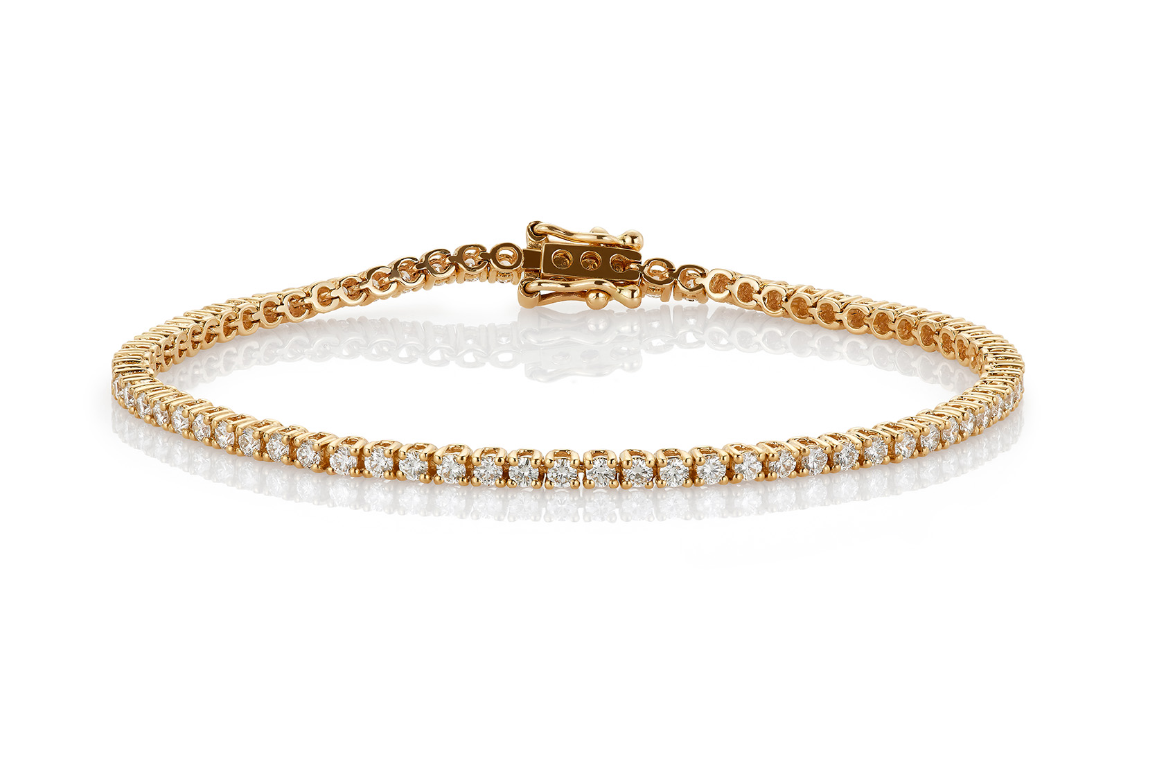 Haakonsen diamantarmbånd i gull 1.23 ct.